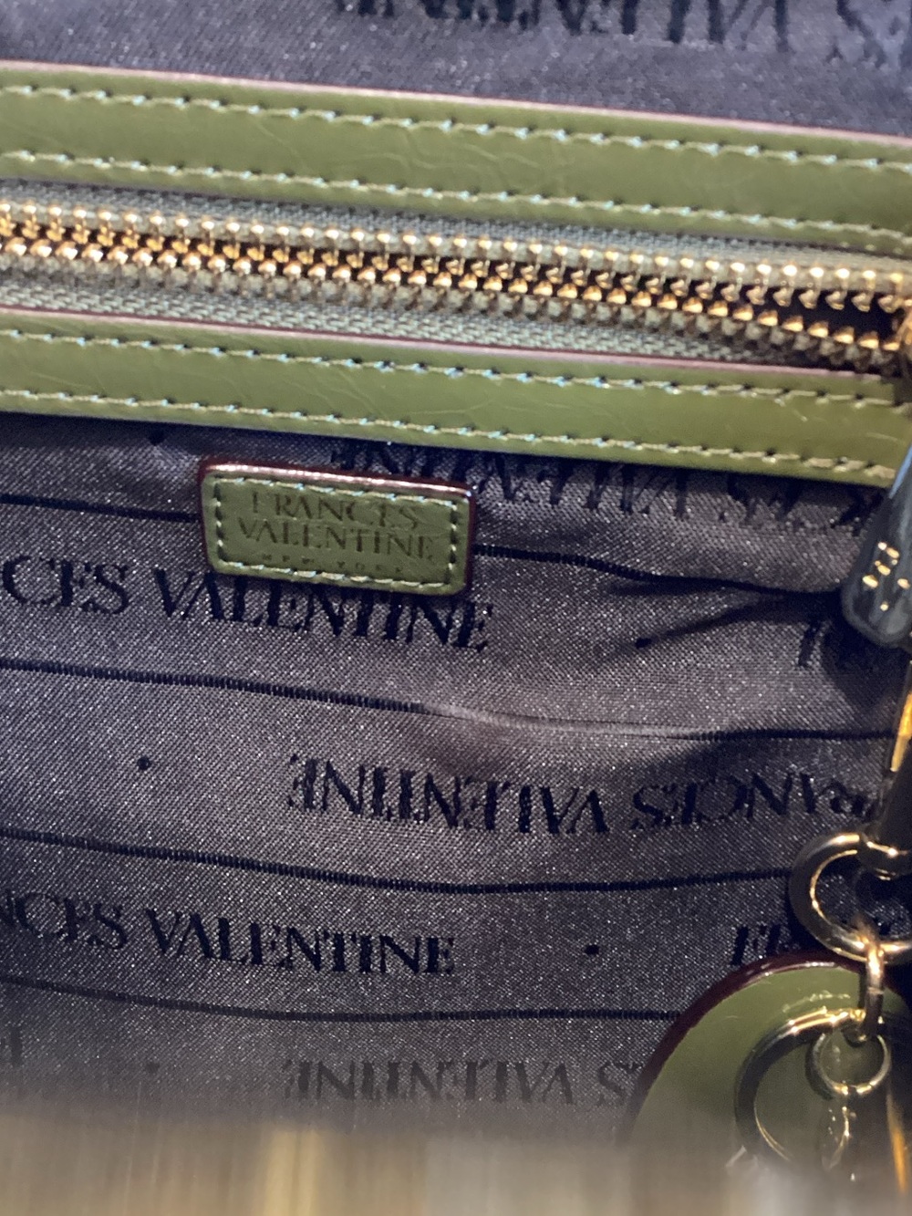 Frances Valentine Katherine Frame Leather Handbag - Picture 9 of 13